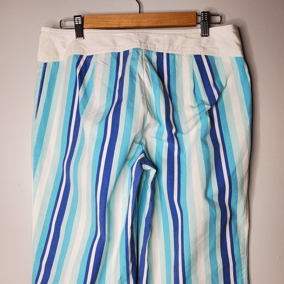 Tommy Hilfiger Striped Cropped Pants Blue Size 8 - Picture 8 of 10